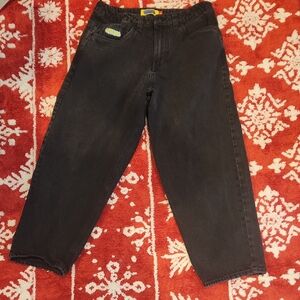 Men's Black Wide Leg Jeans